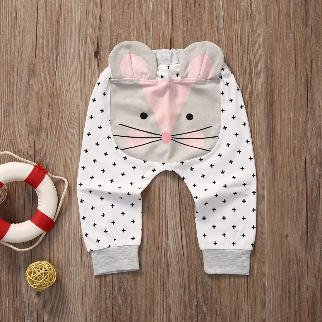 Schattige Baby Peuter Harem Dier Broek Jongen Meisje Cartoon Bodems Broek Broek 0-24 M: WHITE / 12m