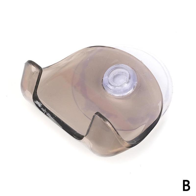 Support pour rasoir en plastique, 1 pièce, bleu clair, Super ventouses, pour salle de bain, ensemble de tasses chaudes, support ventouse D2R7: B