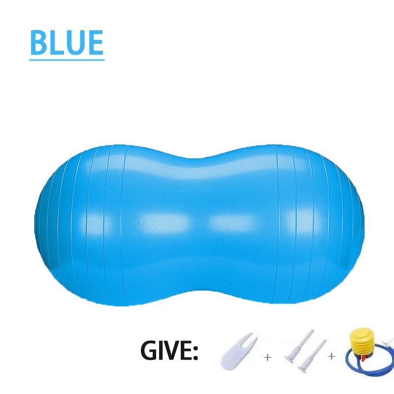 Palla antideflagrante forma di arachidi fitness yoga palla attrezzature per l&#39;allenamento fitness palla fitness equilibrio aerobico palla Pilates: blu