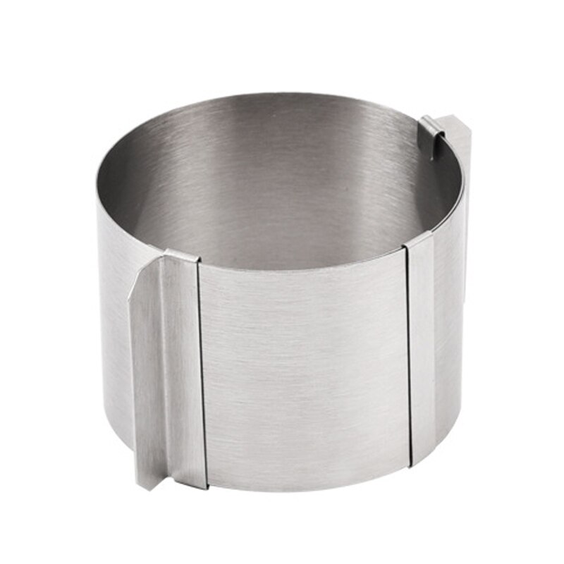 4 Inch Rvs Verstelbare Mousse Ring Pastry Decoratie Cakevorm Kleine Ronde Cake Tool: Default Title