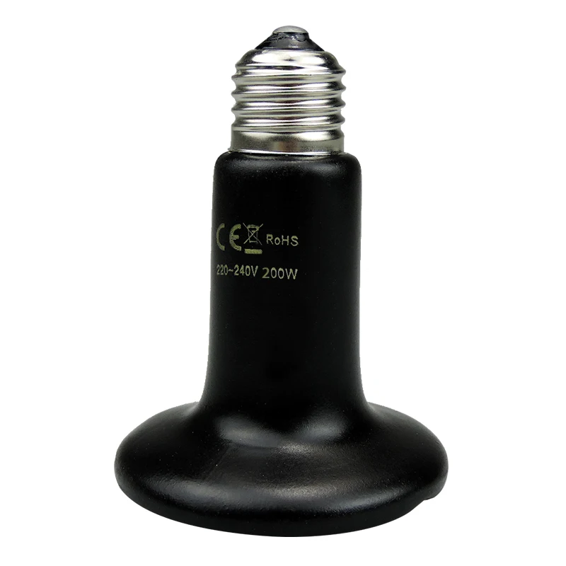 Keramische zender Warmtelamp Huisdierverwarming Gloeilamp Infrarood Zwart voor keramische verwarming Reptiel Dieren Verwarming Broedmachine Chocadeira: SCARLET