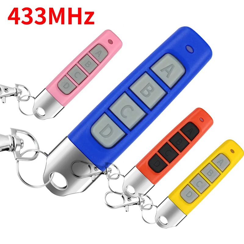433Mh Remote Control Garage Gate Door Opener Remote Control Duplicator Clone Learning Rolling 4 Channe Code Cloning Code Car Key