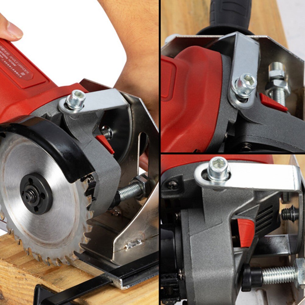 45° / 90° / 180°Adjustable Grinder Cutting Depth Positioning Bracket Slotting Base Stand For 100MM Angle Grinder Cutting Bracket