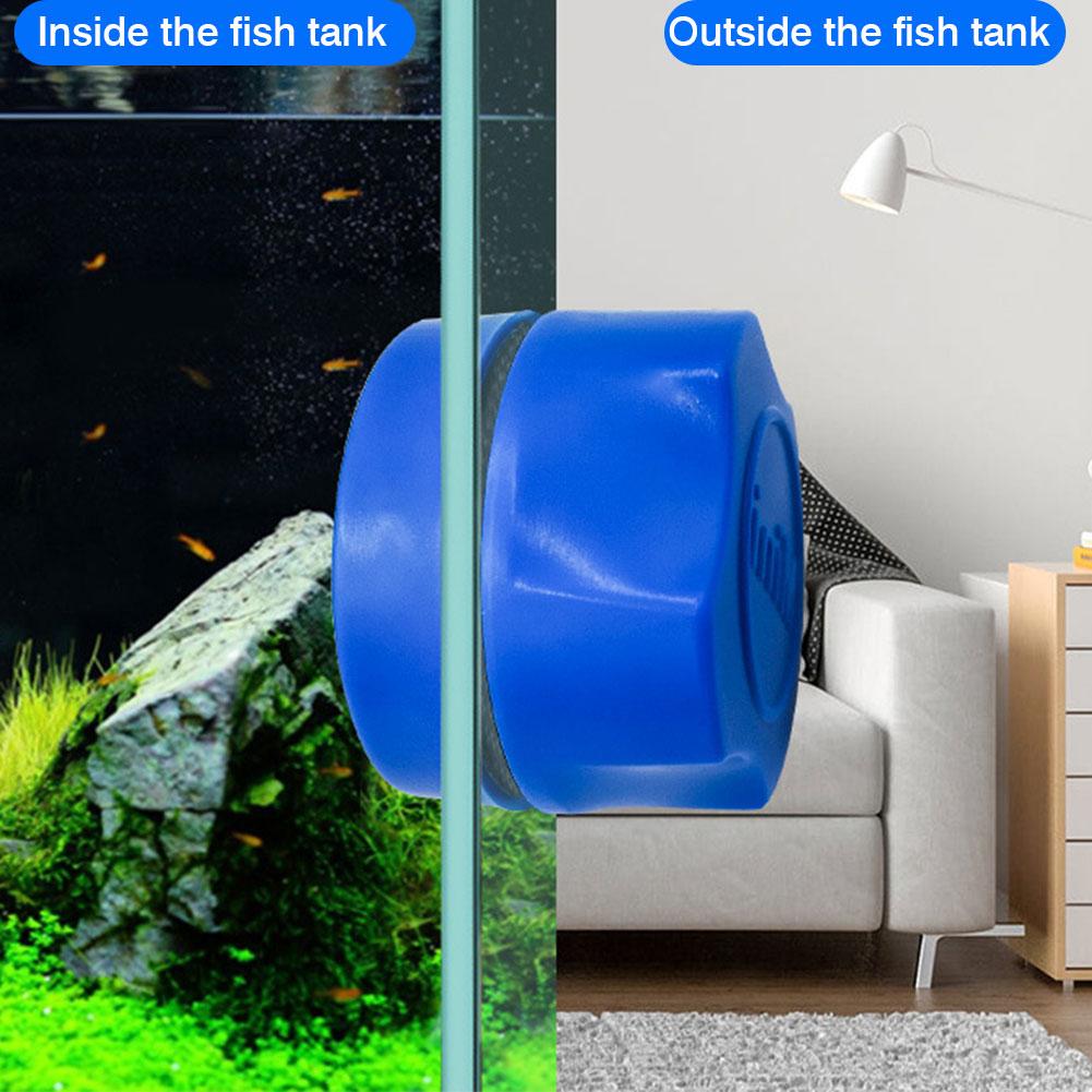 Cepillo de limpieza magnético para pecera, rasqueta limpiadora de algas para vidrio, limpiador, cepillo de limpieza para acuario, accesorios