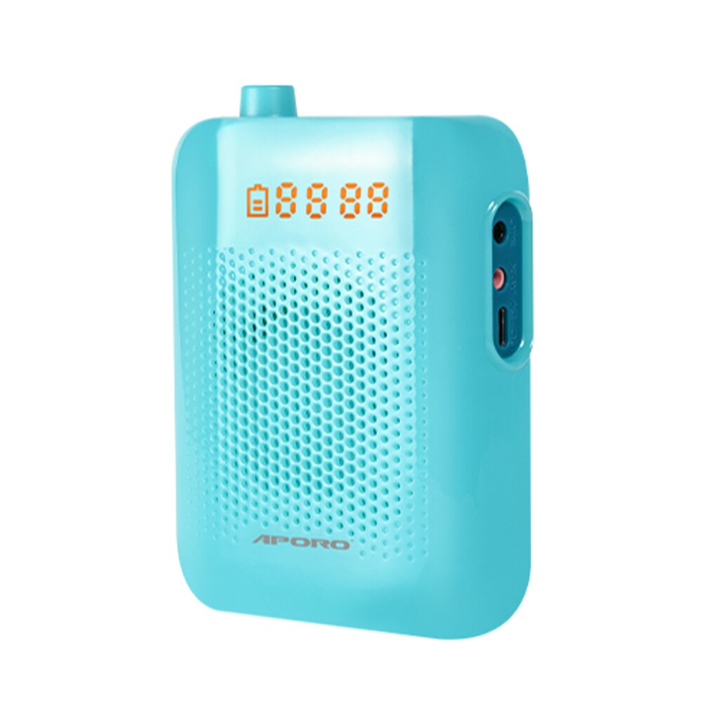 Amplificador Voz 20W Bluetooth Amplificatore di Voce con Microfono con cavo Per Il Professor Insegnamento Lecture Portatile Megafono Altoparlante: Blue