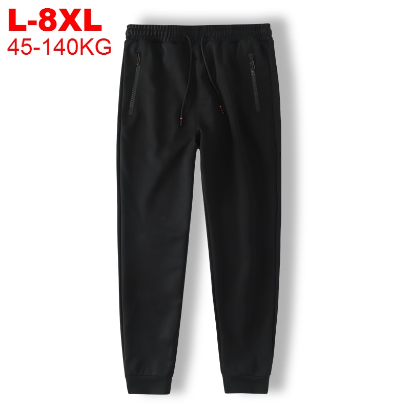 Pantalones deportivos de talla grande para hombre ropa de calle china, chándal, informal, 8xl, 7xl, 6xl, 5xl