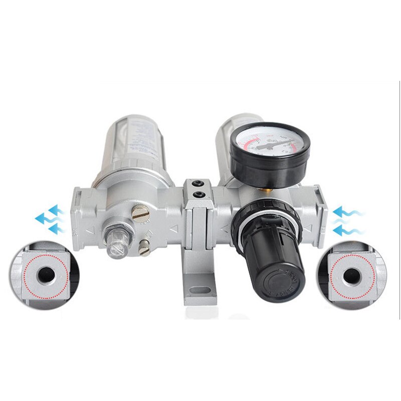 Filtro pressione aria compressore regolatore pneumatico lubrificante radiatore umidità valvola di scarico trappola acqua SFC300 3/8 pollici