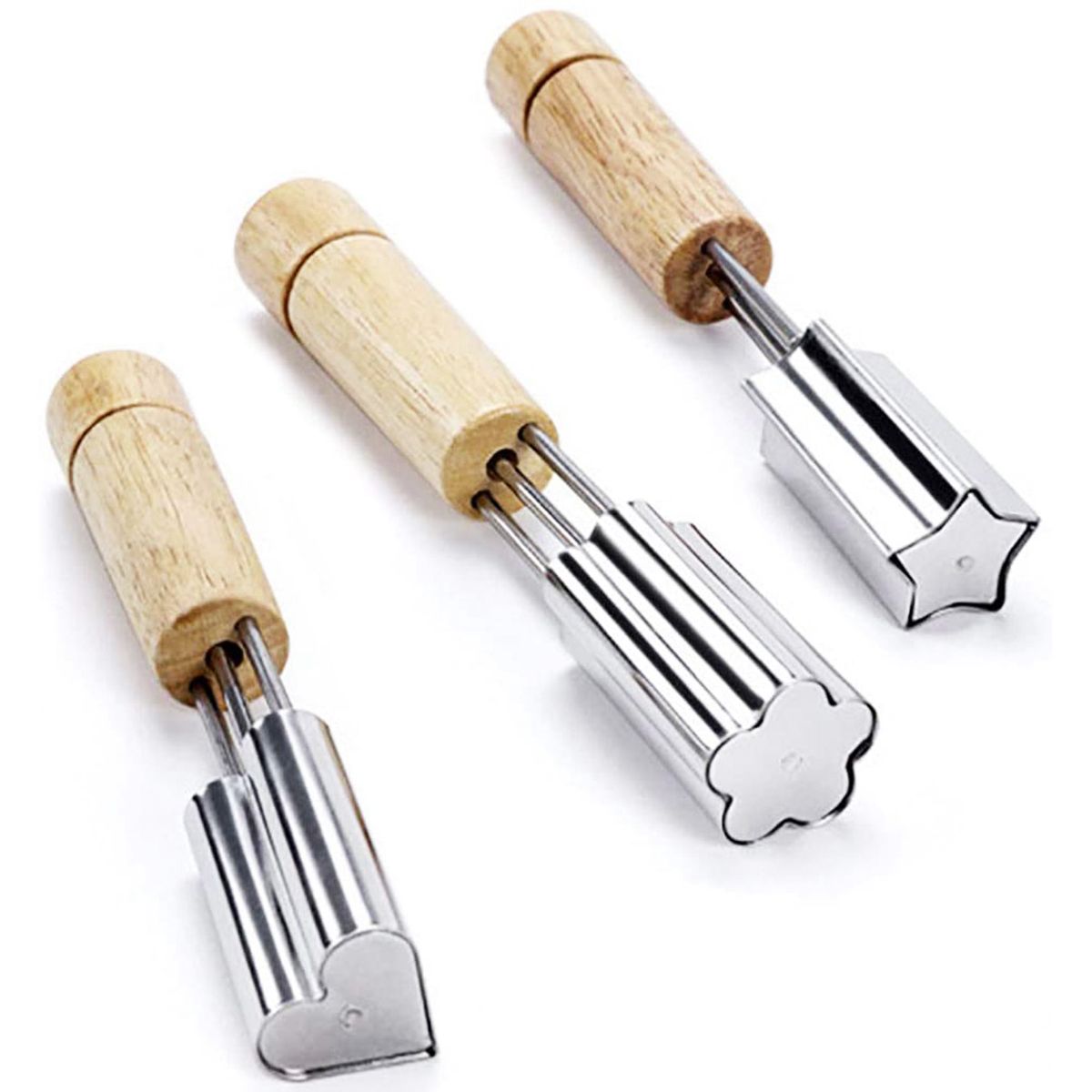 Stainless Steel Cookies Cutter Flower Heart Shape Carrot Cucumber Fruit Cutting Die Vegetables Cutter Kitchen Gadgets
