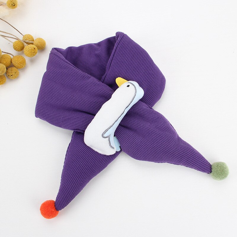Babysjaal herfst en winter cartoon pinguïns dikke warme hals koreaanse versie schattige jongen plus fluwelen hals meisjessjaal: 1