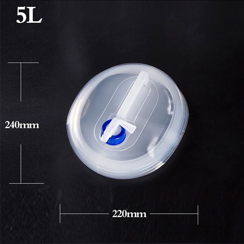 Pe Opvouwbare Emmer Opvouwbare Waterzak Pe Food Grade 3L/5L/8L/10L/15L Draagbare Water opslag Container Voor Wandelen Outdoor Camping: 5L