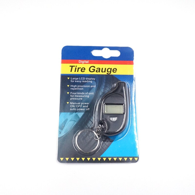 Mini Digital Auto Wheel Tire Air Pressure Gauge Meter Test Tyre Tester Vehicle Motorcycle Manometer Car Barometers With Keychain