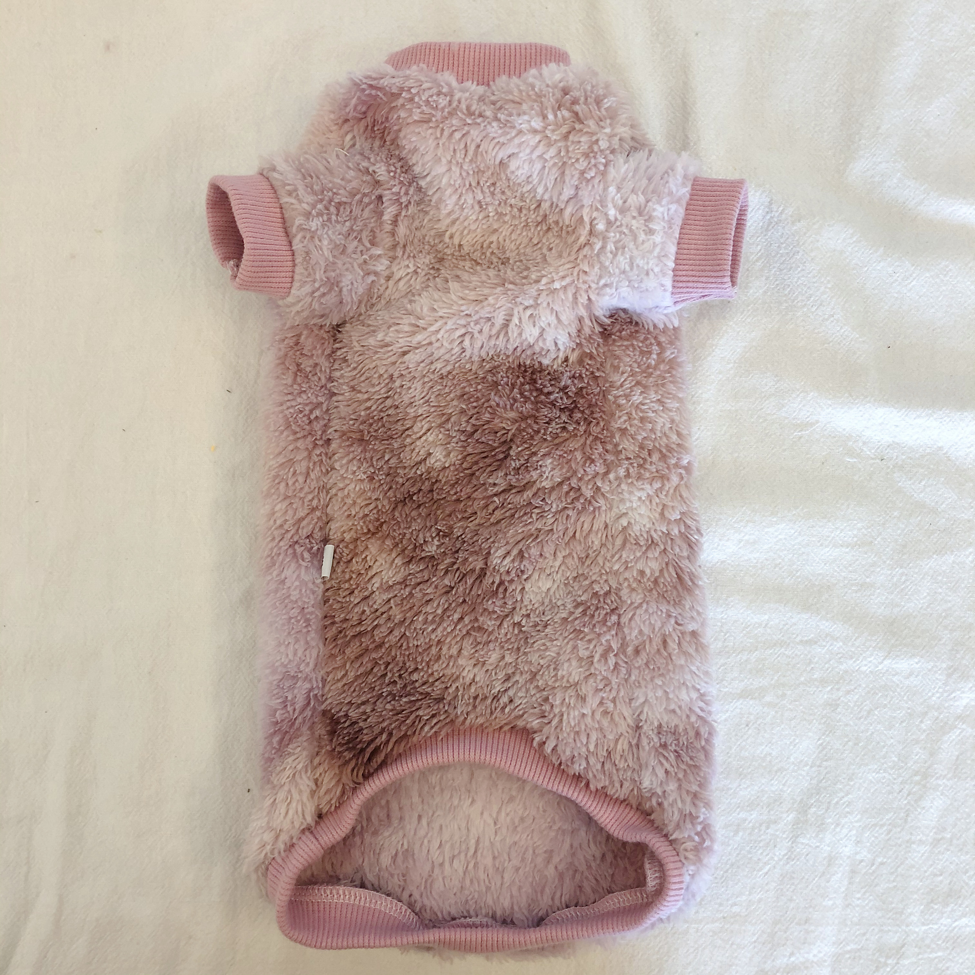 Sphinx Hairless Cat Clothes Autumn Winter Dyed Plush Thickened Warm Vest Double-sided Plush Cat Clothes Clothing for Cats: Long Sleeve / XS