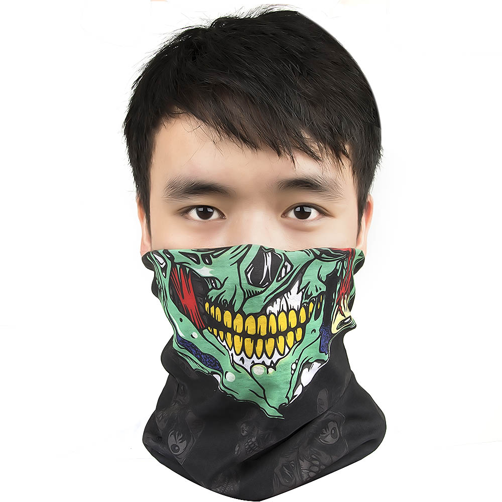 Motorcykel skalle ansiktsmask halsduk skida snowboard cykel skoter ansiktsskydd hjälm hals varm utomhus motorcykel cykel mask