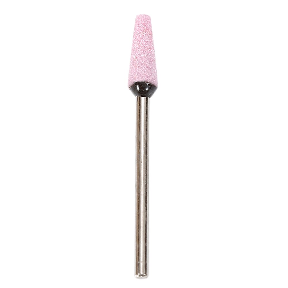 Cono plano para manicura, carburo de silicio nativo, cabezal de molienda de carborindón, herramientas de bricolaje para pulir: red