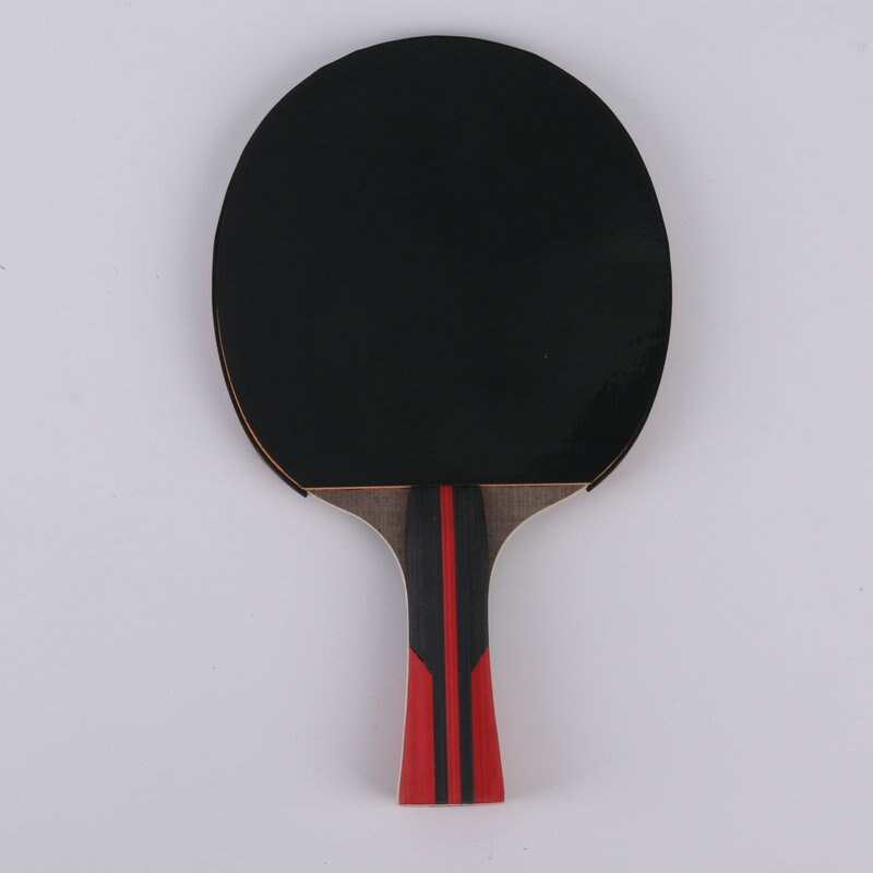 5- stjerners bordtennisracket med bag  +3 baller, kort håndtak ping pong padle, pingpong balltre, student sportsutstyr
