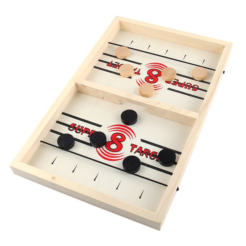 Table Hockey DIY Fast Sling Puck Board Game Parent-child Interactive Party Toy 40JC: Default Title