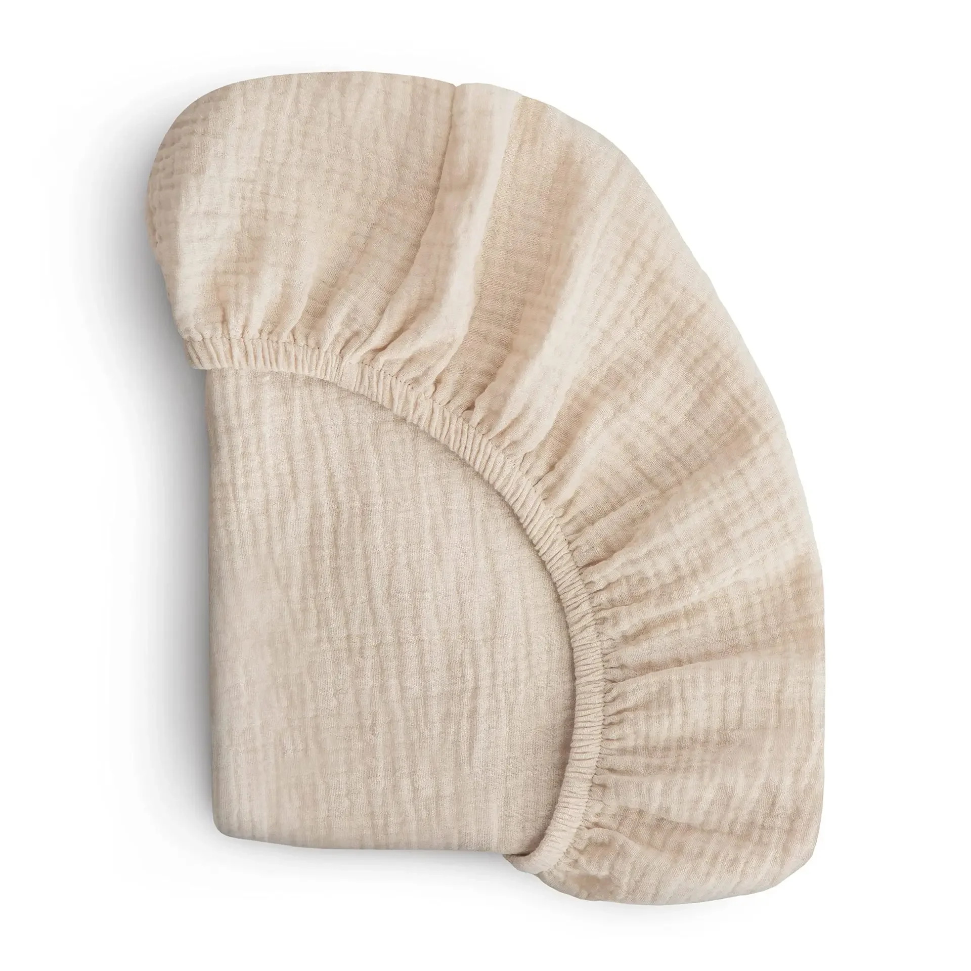 Sábana bajera ajustable para bebé, funda para cambiador de recién nacido, sábanas ajustadas para cuna transpirables con estampado sólido, funda de colchón para cuna: BLANCO