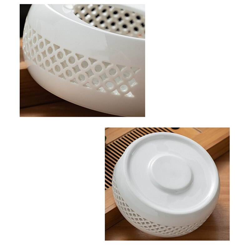 Ceramic Teapot Warmer Holder Base Tea Warmer Insulation Base Tea Coffee Water Warmer Candle Heating Base Holder Teaware