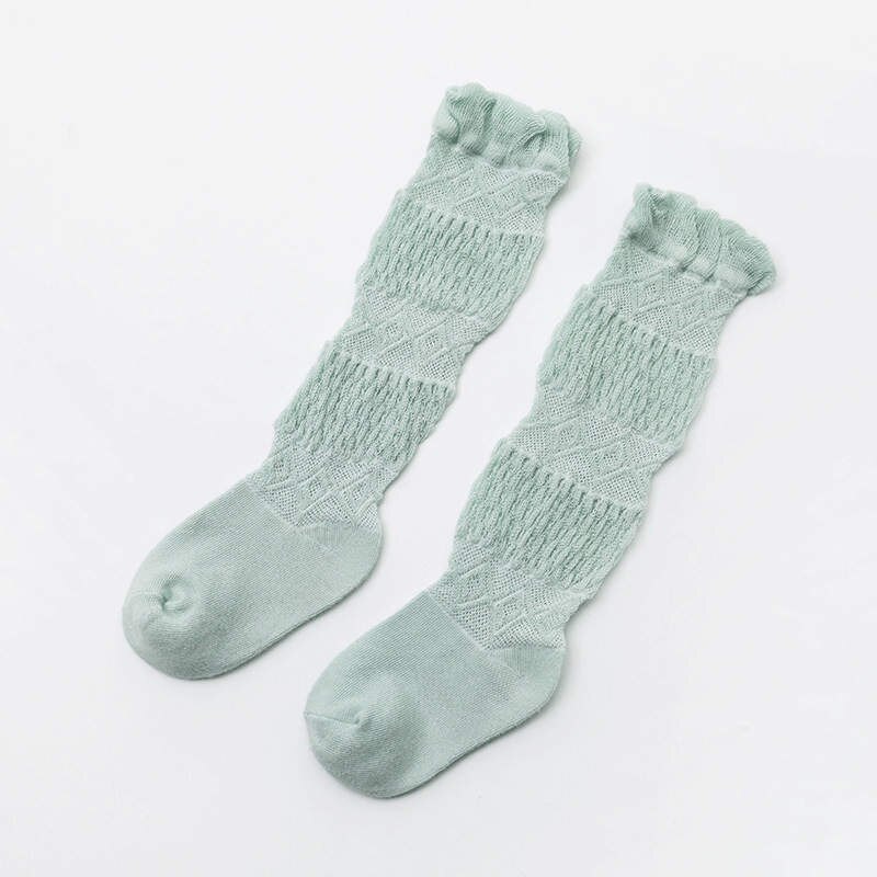 Wecute Frühling Herbst unisex Baby Jungen Lange Socken Baumwolle freundlicher Socke Kniehohe freundlicher Mädchen Socken Einfarbig Bein wärmer