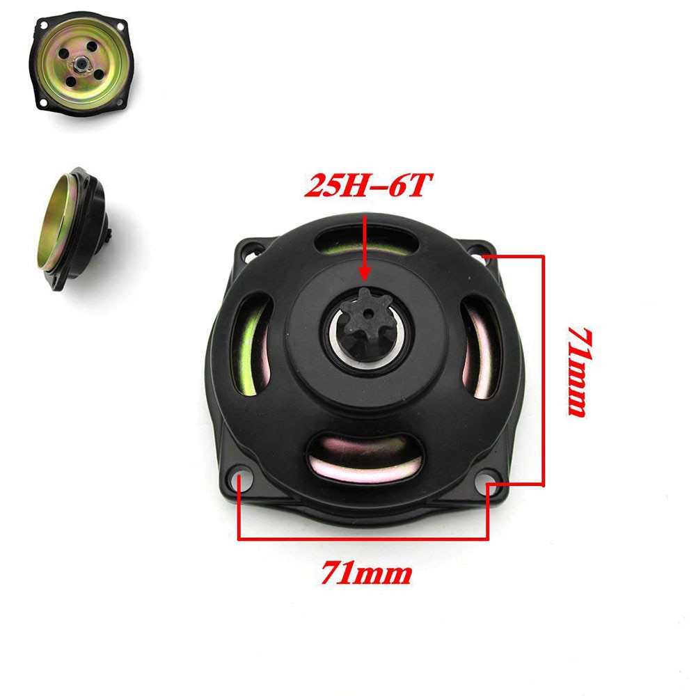 Caja de cambios para motocicleta, 40-6, cadena de 25H, 6T para Minimoto de 2 tiempos, Quad ATV