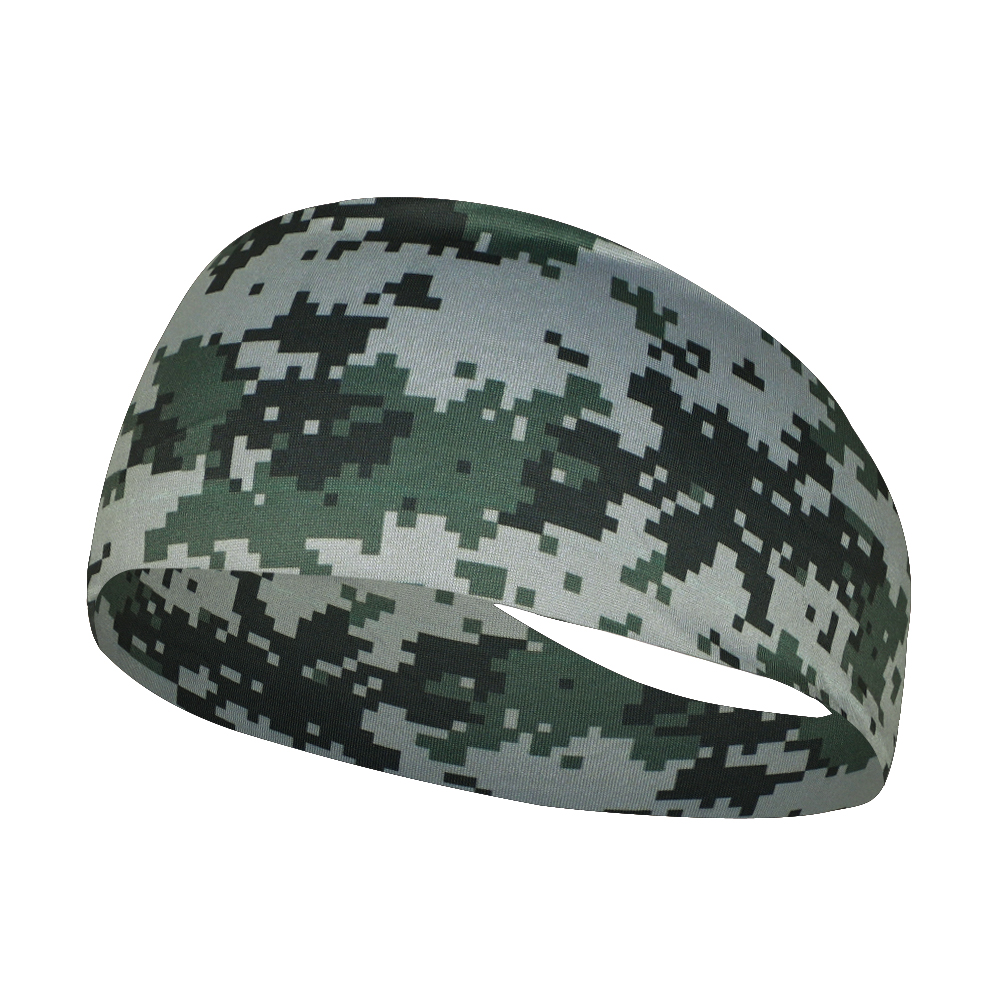 Jongens Meisjes Hoofdbanden Kids Sport Zweetbandjes Camo Elastische Atletische Wicking Haarbanden Voetbal Voetbal Workout Hardlopen Headwrap