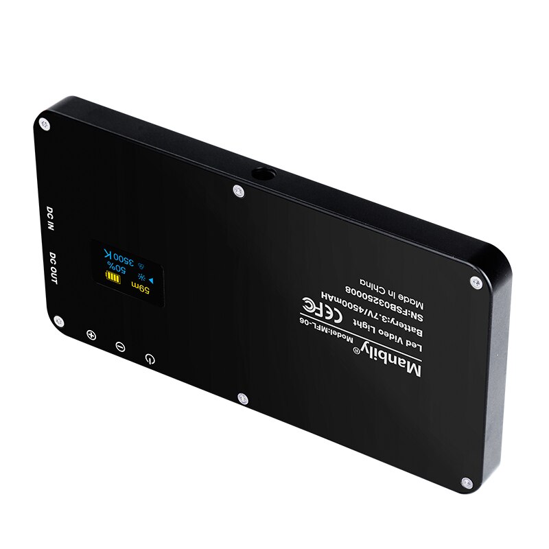 Manbilly – Mini éclairage de photographie Portable, ultra-mince, MFL-06 mAh, 4500 LED, lumière de remplissage, CRI 96 élevé, pour appareil photo, 180