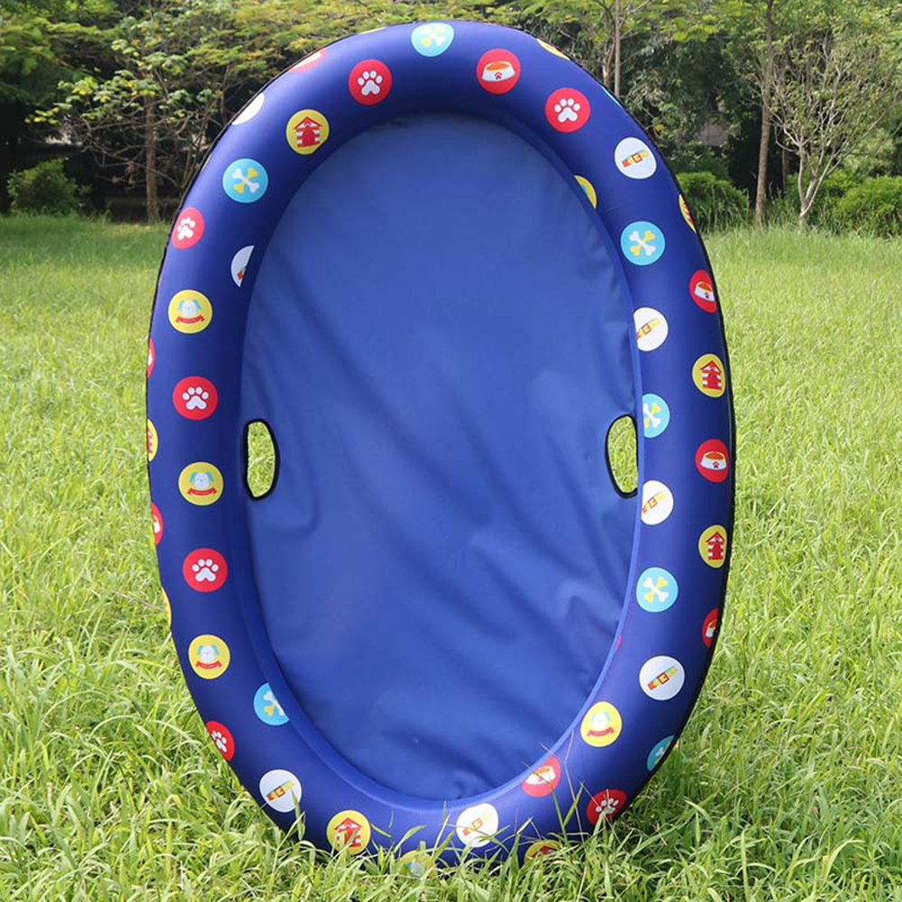 Flotador de seguridad inflable portátil para piscina de perro, círculo hinchable para nadar, cama de agua para mascotas, juguetes de piscina para perros y mascotas, juguete de playa para agua