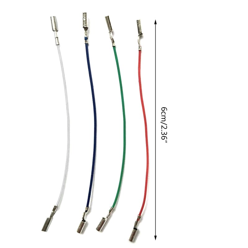 3/4 Stuks Cartridge Phono Cable Leads Header Draden Voor Platenspeler Phono Headshell