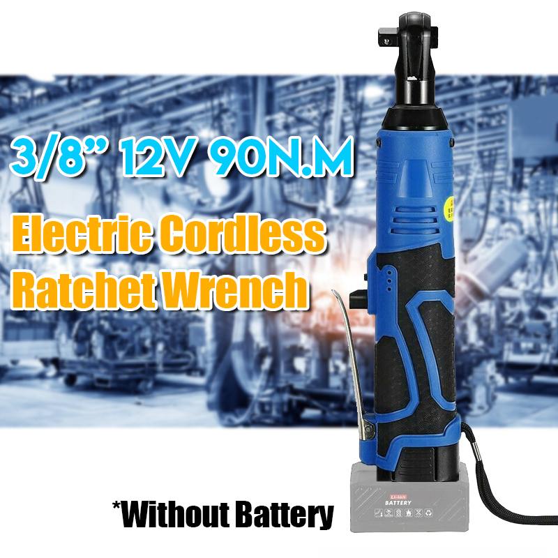 12V/18V/28V Cordless Ratchet Wrench Right Angle Tool Ratchet 90 Degree Right Angle Large Torque Capacity Wrench without battery