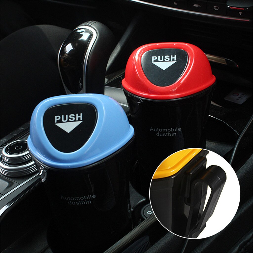 Car Trash Mini Auto Car Dustbin Rubbish Trash Can Garbage Box Case Holder Bin Storage accesorios para auto yaris