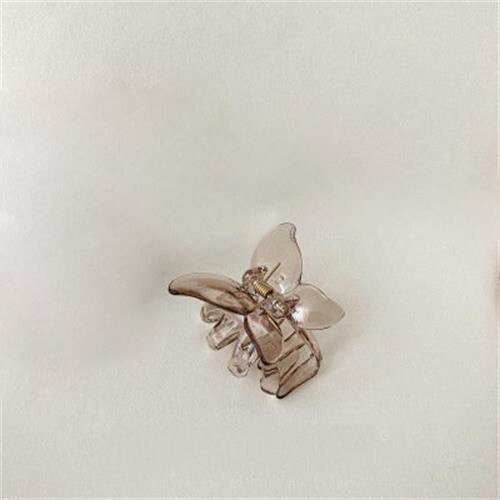 Butterfly hair clip grab ball akryl hode clip hår tilbehør kvinnelig hår clip head tilbehør: 03