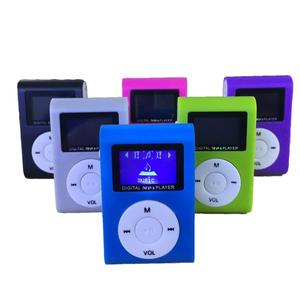Reproductor de MP3 portátil de tamaño pequeño, Mini pantalla LCD, reproductor de música, compatible con tarjeta TF de 32GB, Walkman de Metal