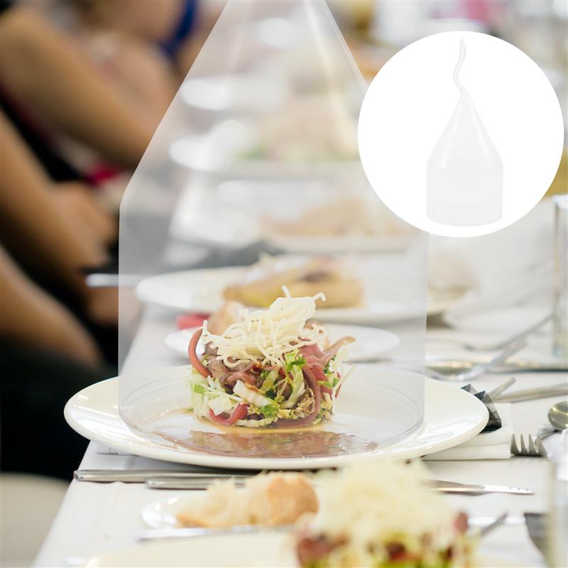 1Pc Clear Glass Cover Smoky Glass Cover Delicacy Glass Hood Cooking Tools Hotel Catering Supplies Kitchen Accessories