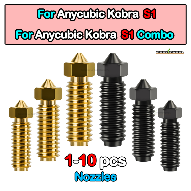Für Anycubic Kobra s1 Kombidüse für Anycubic Kobra S1 Hotend / Kobra S1 Düse aus gehärtetem Stahl