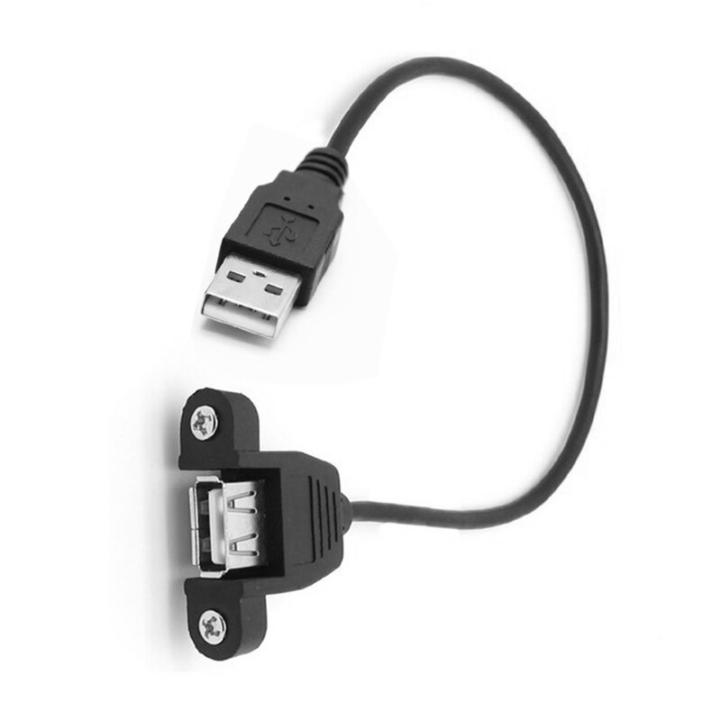 Computer Data Line USB 2.0 B Female Socket Panel Mount To USB B Male Printer Extension Cord with Ear Mount Extension Accessories
