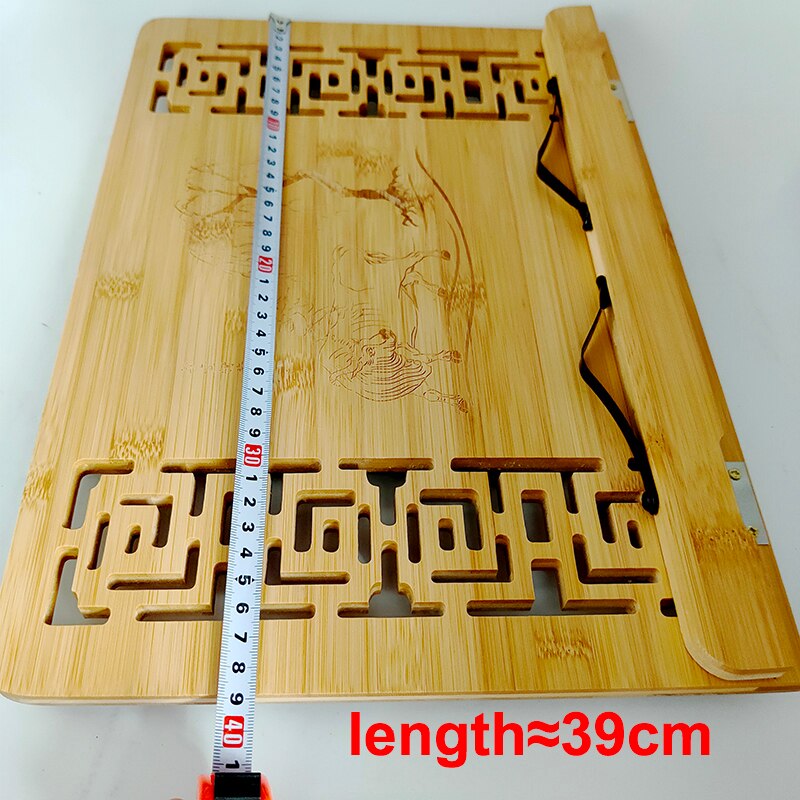 desktop wooden reading shelf