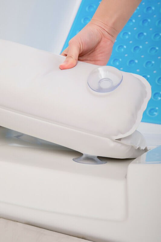 Luxury Spa Bath Pillow Head/Neck/Back Support Bathtub Cushion w/ Suction Cups