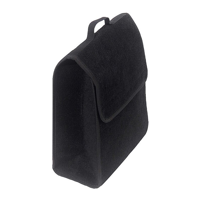 Autoyouth bil koffert organisator bil oppbevaringspose siste container boks brannsikker oppbevaring rydding holder multilomme bil styling: Svart-a