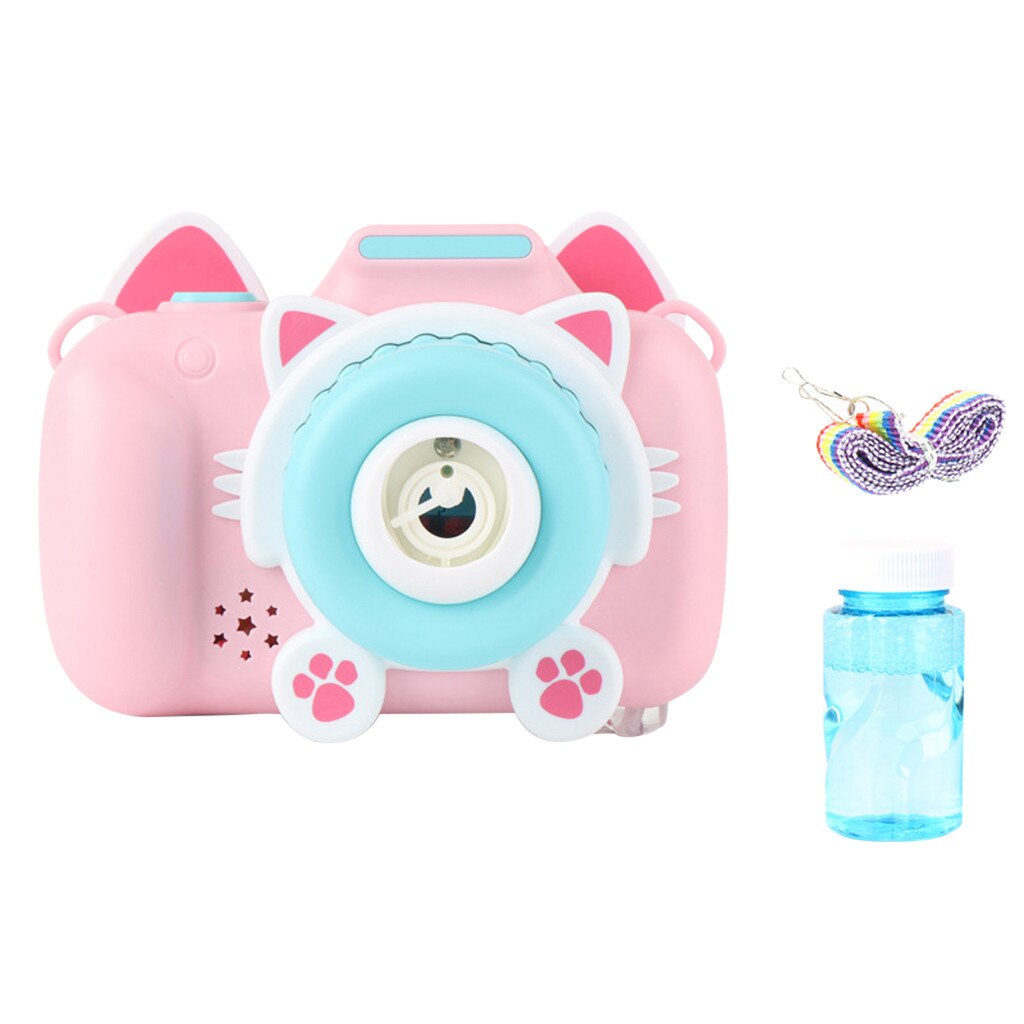 Elektronische Muziek Camera Bubble Speelgoed Voor Kinderen Automatische Bubble Blower Machine Zomer Outdoor Zeepbellen Grappige Kinderen Speelgoed C50: B