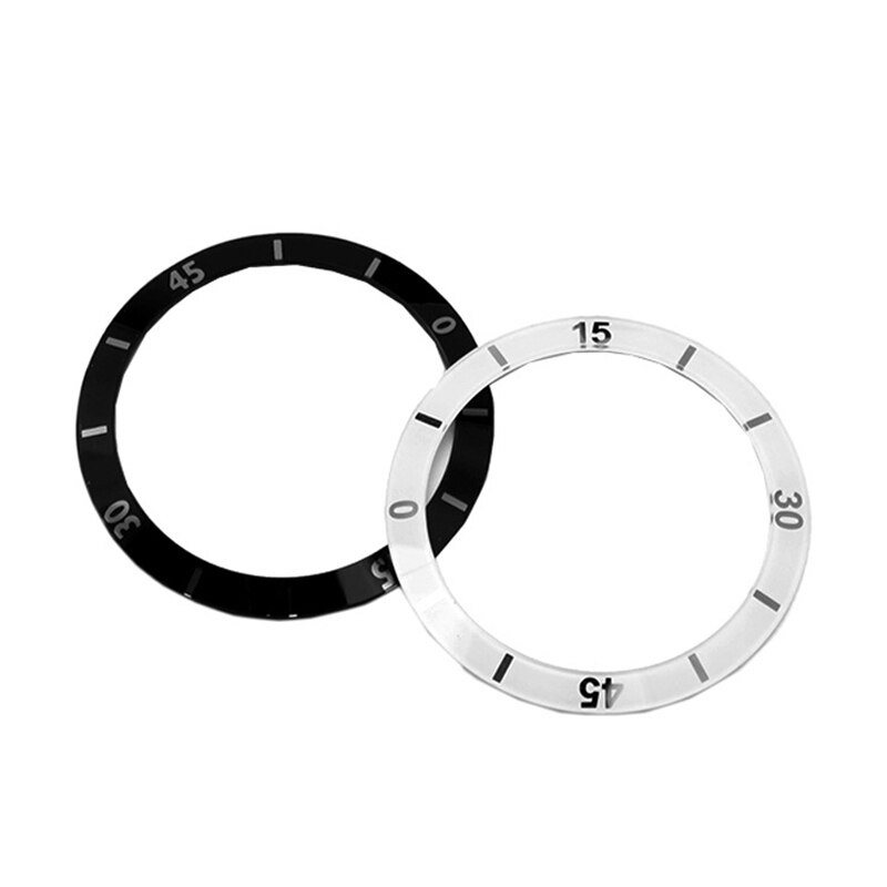 38-40mm Diameter Black/White Watch Face Bezel Ceramic Watch Face Accessories Men's and Women's Automatic Replace Bezel