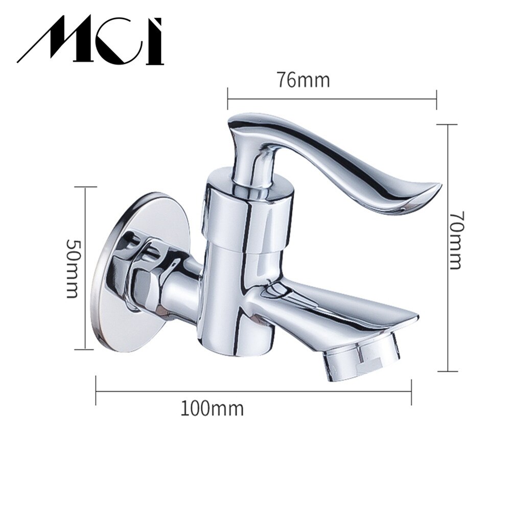 Zinc Alloy Plating Faucet Outdoor Garden Faucet 1/2" Bathroom kitchen /mop Faucet Torneira parede Mci