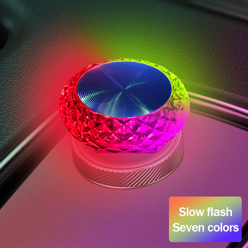 Car USB Ambient Light Mini LED Decorative Atmosphere Lamps for Auto Interior Environment Light Computer Portable Light Plug Play: Cold White
