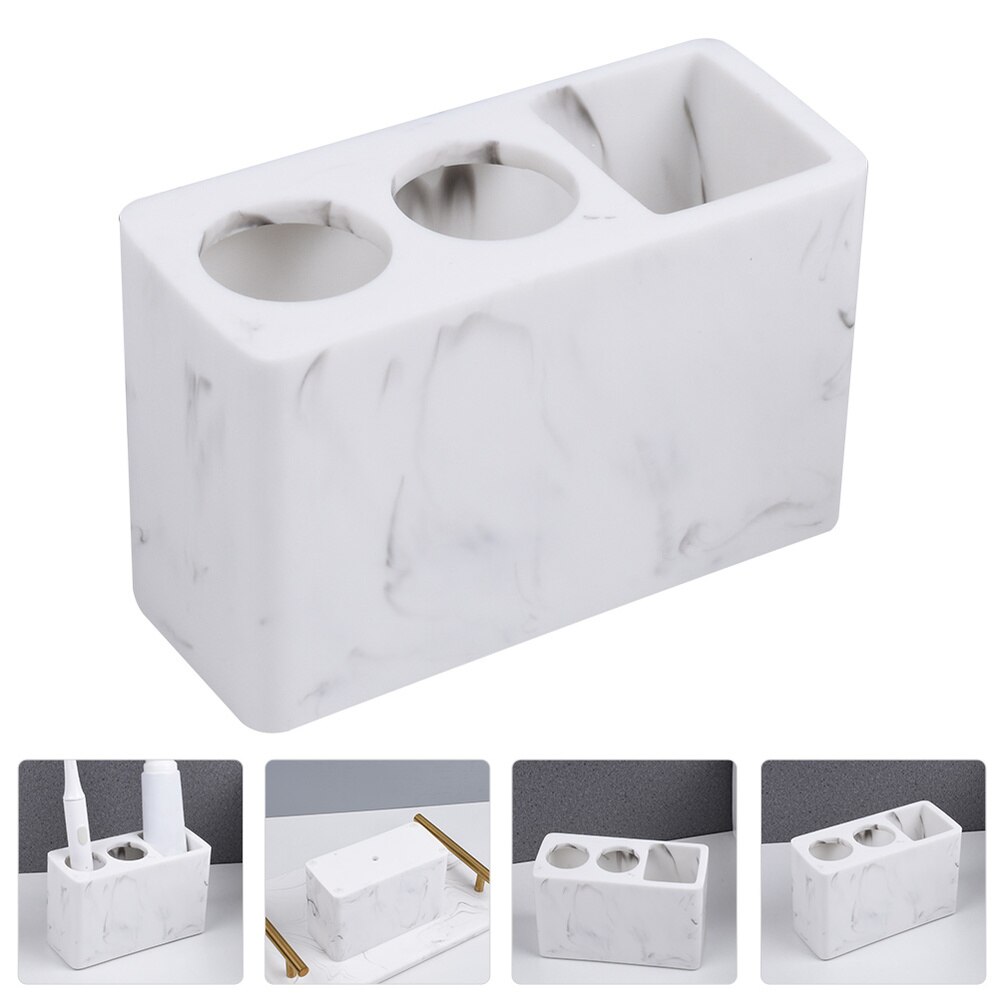 Marbling Electric Toothbrush Holder Resin Toothbrush Toothpaste Storage Rack