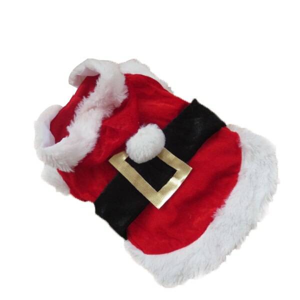 Husdjursvalp hund julklänning jul hoodie kappa jultomten klänning kläder hundkläder xxs-l: A / Xxs