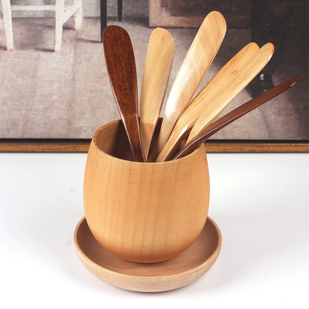 Wooden Marmalade Knife Cheese Spreader Butter Knife Dinner Knives Tabeware With Thick Handle