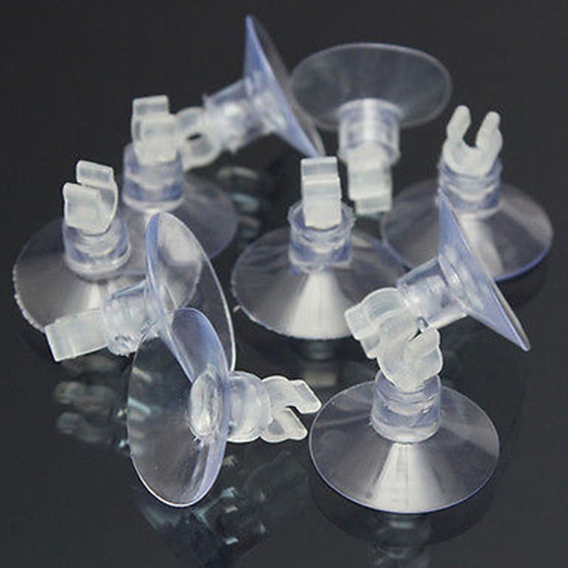 10pcs Aquarium Sucker Suction Cup for 4mm Air Line Pipe Tube Wire Holder Used Sucker for Glass Surface Fish Supples