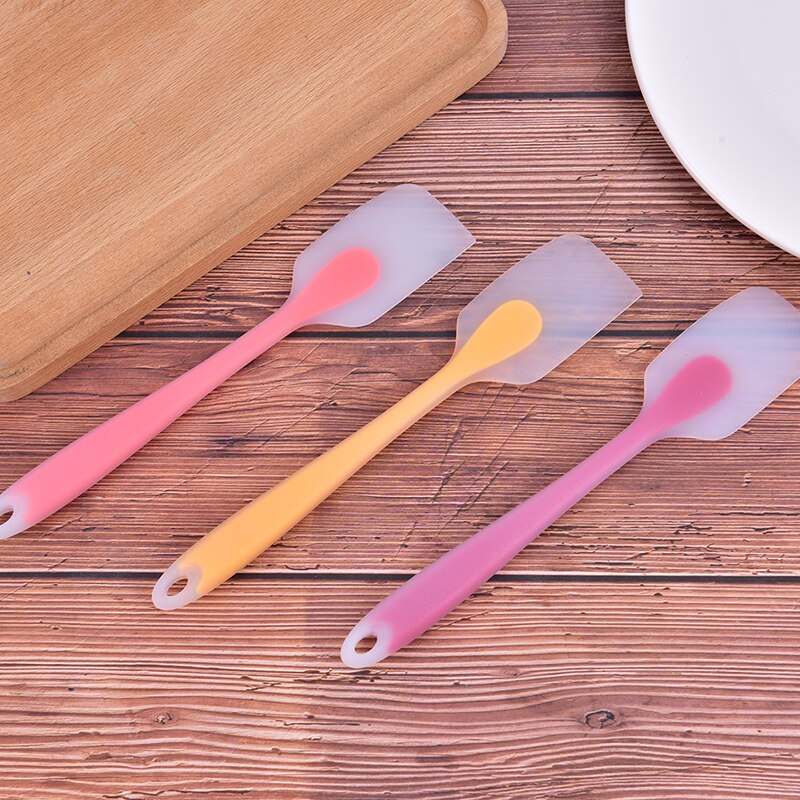 Silicone Cake Cream Butter Spatula Mixing Batter Scraper Brush Baking Cook Tool