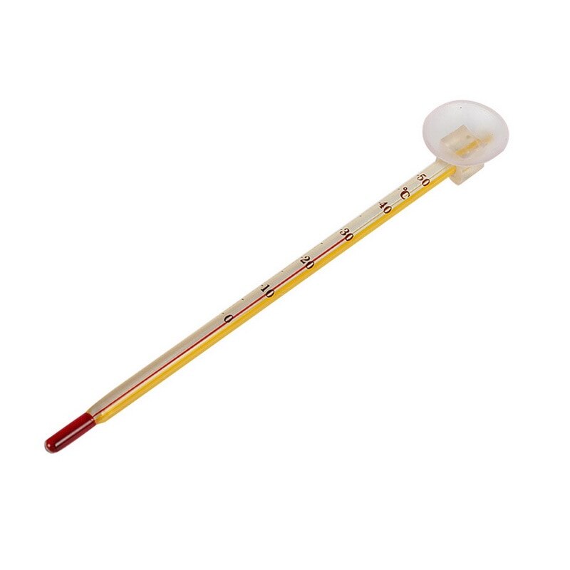 Haustier Lieferungen Fisch Panzer Tauch Schwimm Haushalt Temperatur Prüfung Ausrügestochen Glas Rohr Saugnapf Aquarium Thermometer