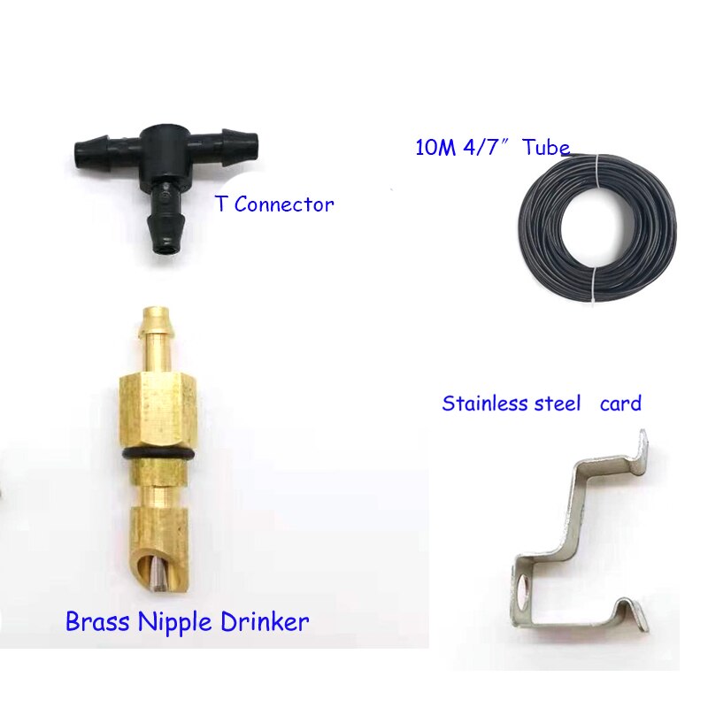 Rat Muis Water Drinknippel Automatische Dier Feeder Met Roestvrij Staal Kaart Pluimvee Apparatuur 10 Stks/partij