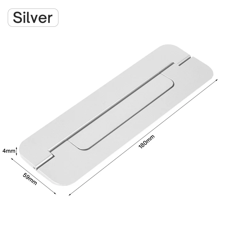 Portable Laptop Stand for 11/13/17 Inch Adjustable Riser Foldable Heat Dissipation Support Bracket Notebook Holder for Macbook: Silver